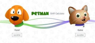 Petmen Barf-Calculator Webseite
